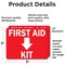 Signmission First Aid Kit with Down, 5 in W x Rectangle, Vinyl Decal OS-2PACK-MISC-D-35-L-19494 - alternate 4